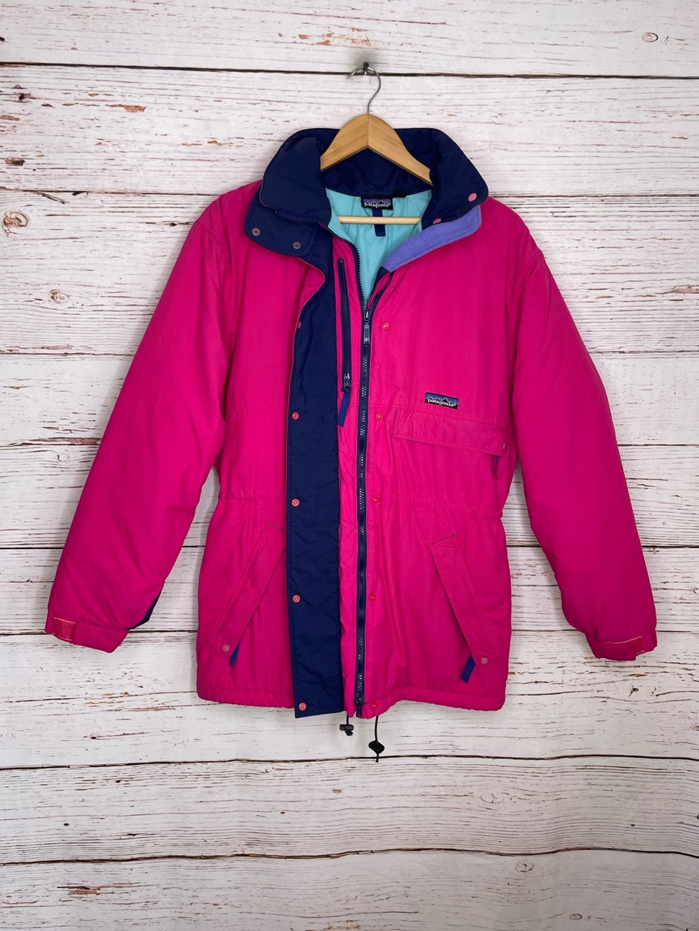 Patagonia vintage hooded retro winter jacket